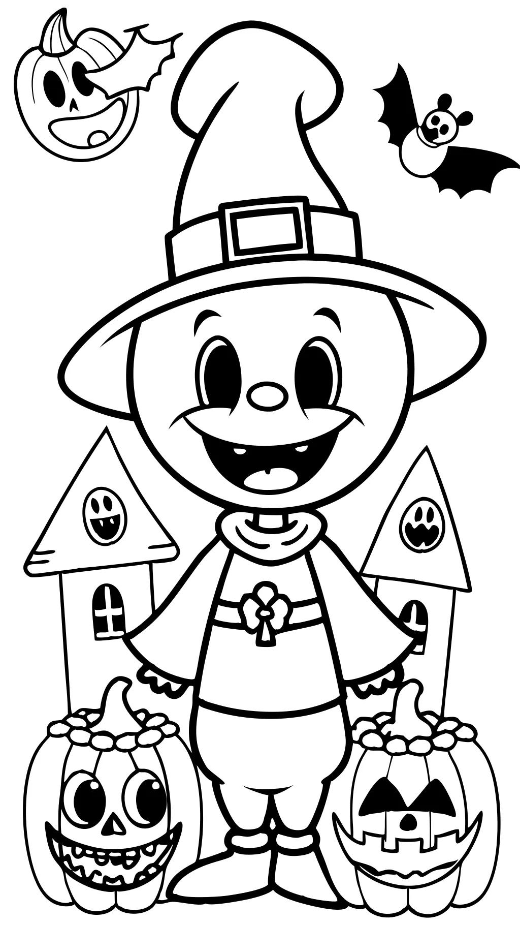 halloween coloring page disney